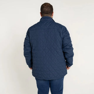 Navy quilted jacket displayed on Mens Snow Country Outerwear Big 2XL-7XL Signature Mid Jacket Coat