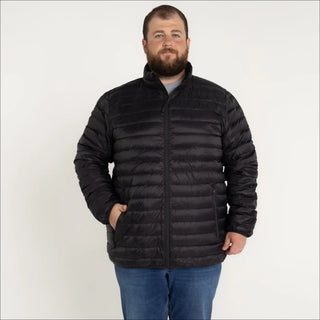 Black puffer jacket from Men’s Big 2XL-7XL Packable Down Jacket Outerwear