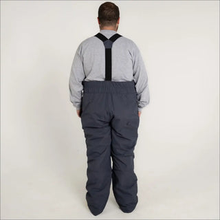 Gray Snow Country Outerwear men’s insulated ski snow bibs with suspenders in 2XL to 7XL