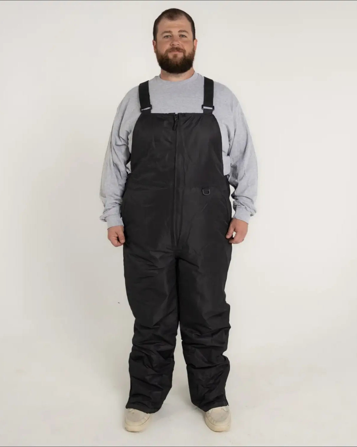 Black insulated bib overalls for skiing from Snow Country Outerwear in 2XL-7XL sizes