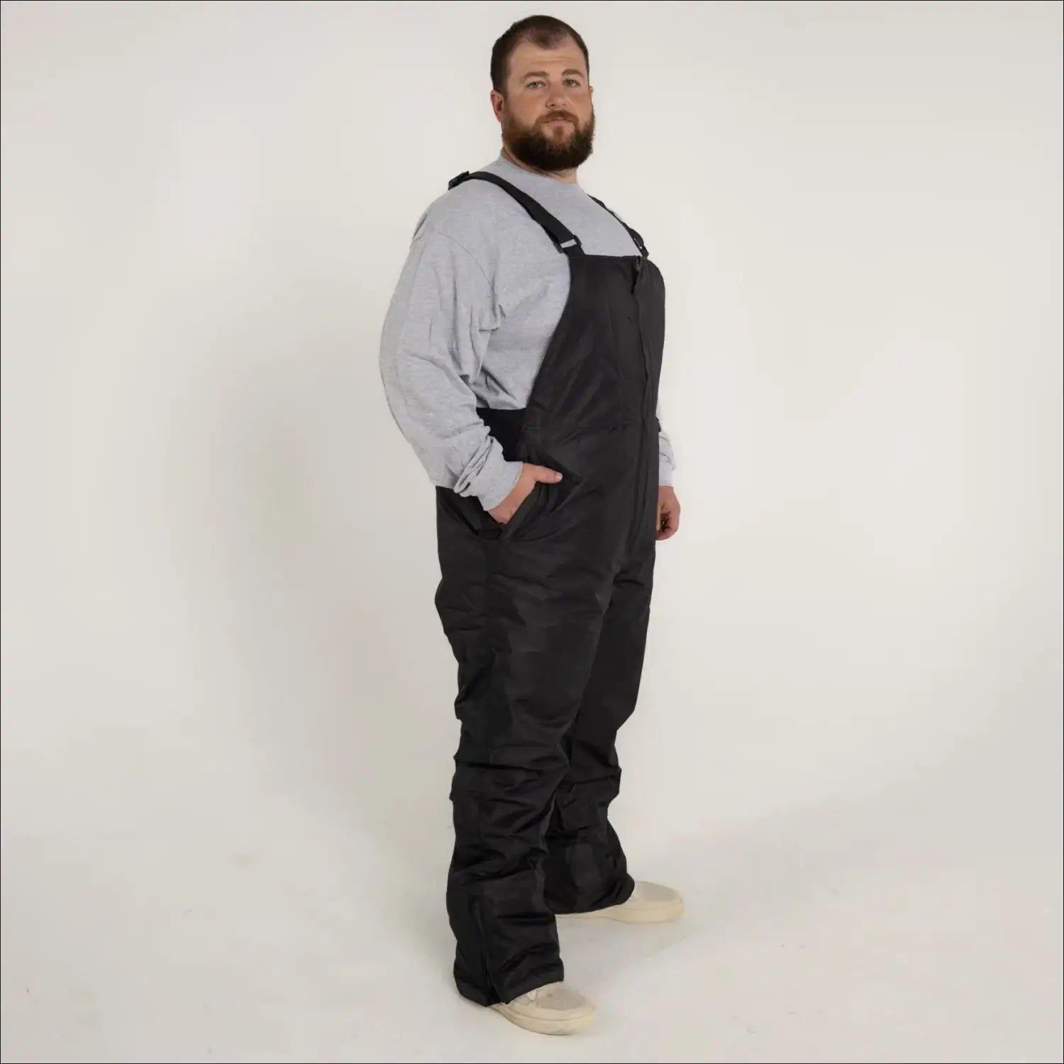 Black insulated bib overalls for skiing Snow Country Outerwear men’s Big 2XL-7XL