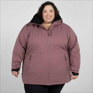 Snow Country Outerwear Women's Plus Size 1X-6X Heavy Insulated Winter Softshell Coat Siberian