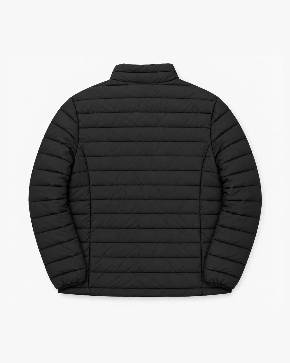 Black Telluride quilted jacket from Snow Country Outerwear Mens Big and Tall, flat lay back, 2XL to 7XL