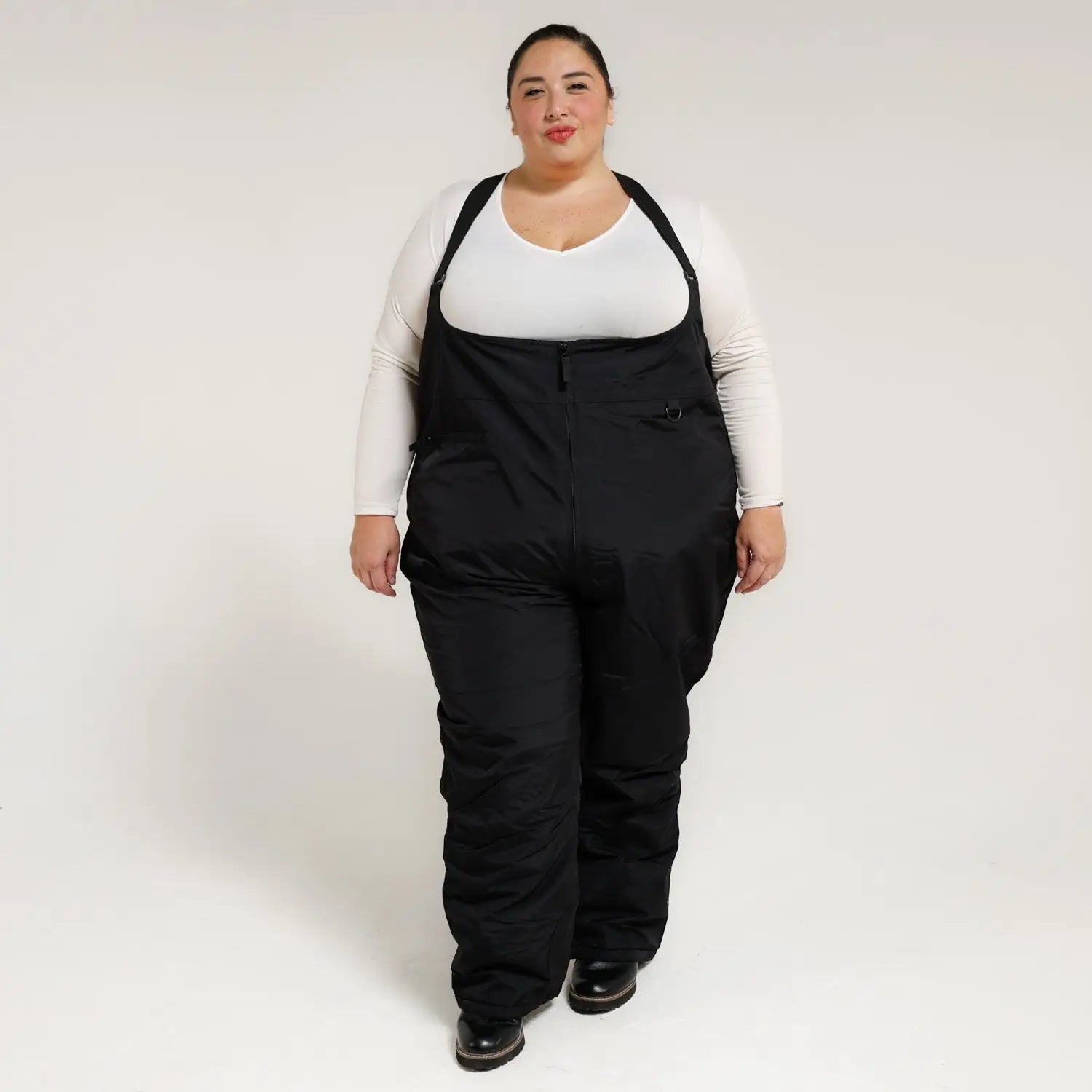 Black Snow Bib Overalls from Snow Country Outerwear Women’s Plus Size Ski Bibs