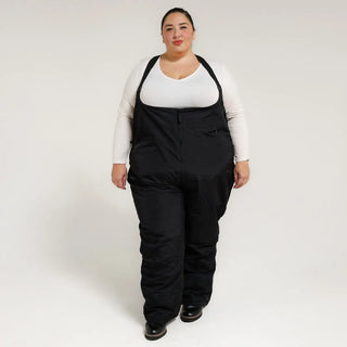 Black Snow Bib Overalls from Snow Country Outerwear Women’s Plus Size Ski Bibs