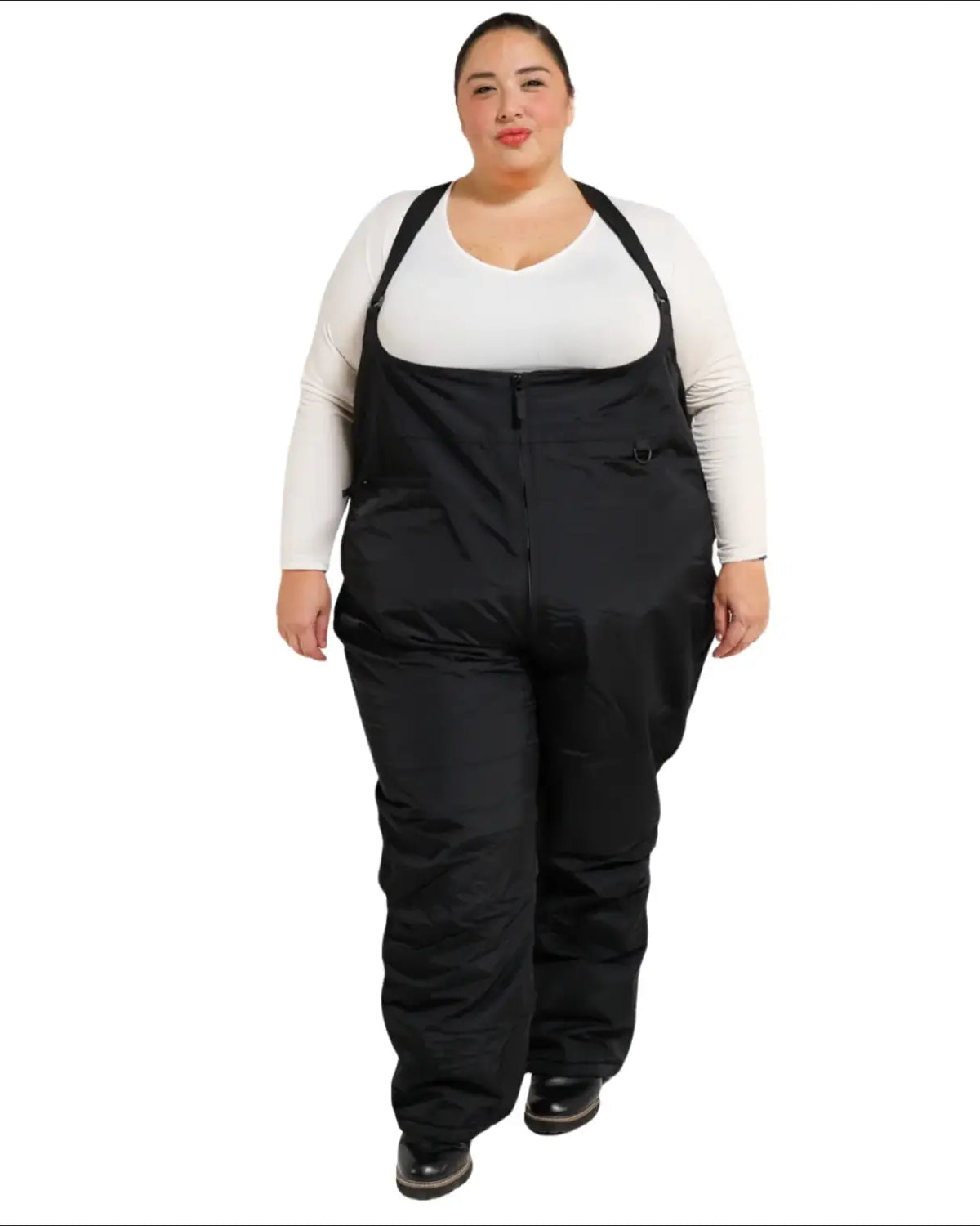 Black Snow Bib Overalls from Snow Country Outerwear Women’s Plus Size Vertex Ski Bibs