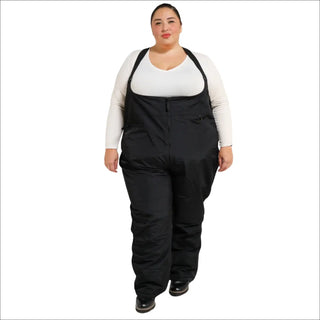 Black Snow Bib Overalls from Snow Country Outerwear Women’s Plus Size Vertex Ski Bibs