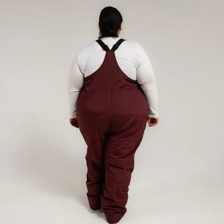 Maroon ski bib overalls from Snow Country Outerwear Women’s Plus Size Vertex collection
