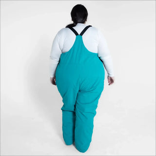 Teal Snow Bib Overalls from Snow Country Outerwear Women’s Plus Size Vertex Ski Collection