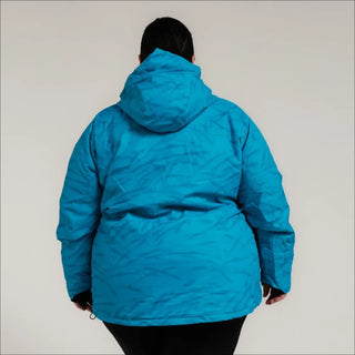 Blue hooded winter coat from Womens Plus Size 1X-5X Trust Snowboarding Ski Coat Jacket Snow Country Outerwear