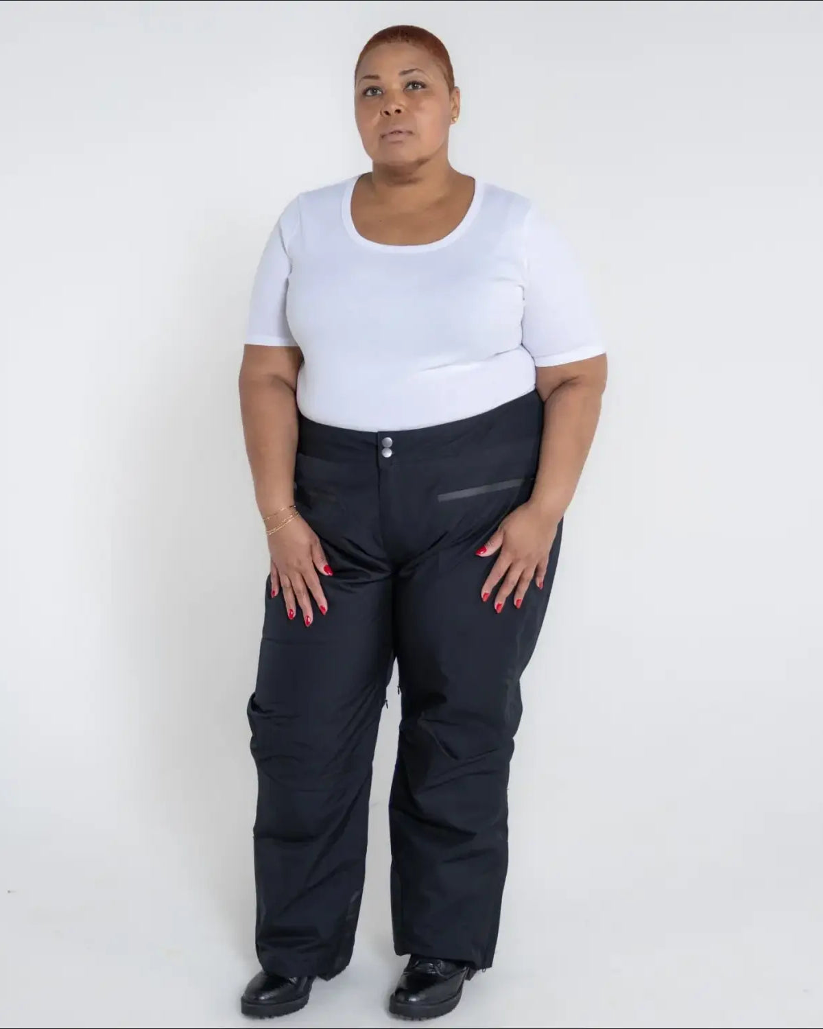 Black snow pants for Women’s Plus Size Trax Winter Ski Insulated Snow Outerwear