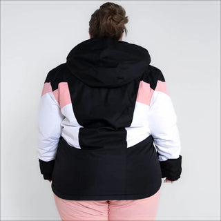 Color-blocked ski jacket from Snow Country Outerwear Women’s Plus Size Ski Coat collection