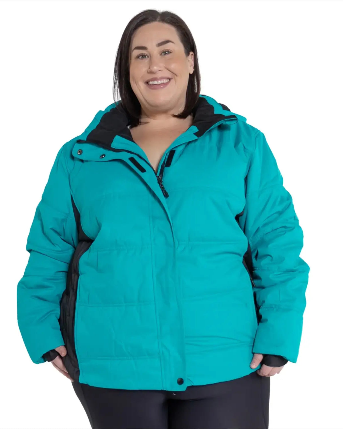 Teal puffer jacket from Snow Country Outerwear Womens Aspen Ski Jacket Coat