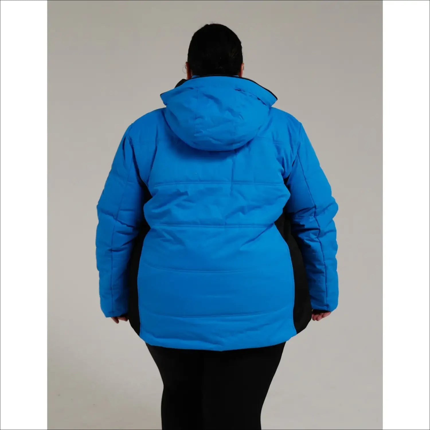 Blue hooded puffer jacket from Snow Country Outerwear Womens Aspen Ski Coat