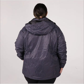 Dark gray hooded jacket from Pulse Women’s Plus Size 3-in-1 Boundary Ski Jacket Coat