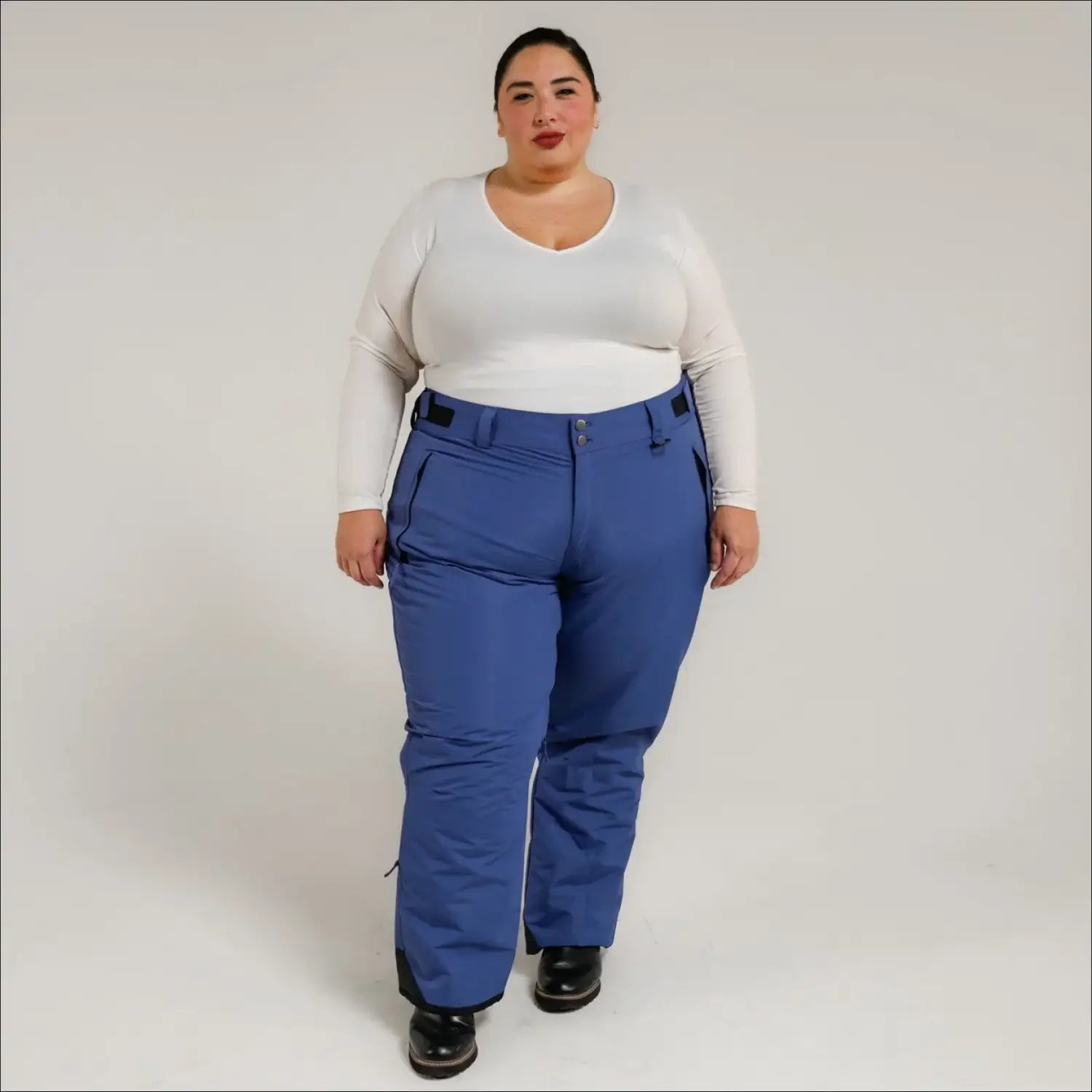 Blue snow pants from Snow Country Outerwear Women’s Plus Size Insulated Ski Pants