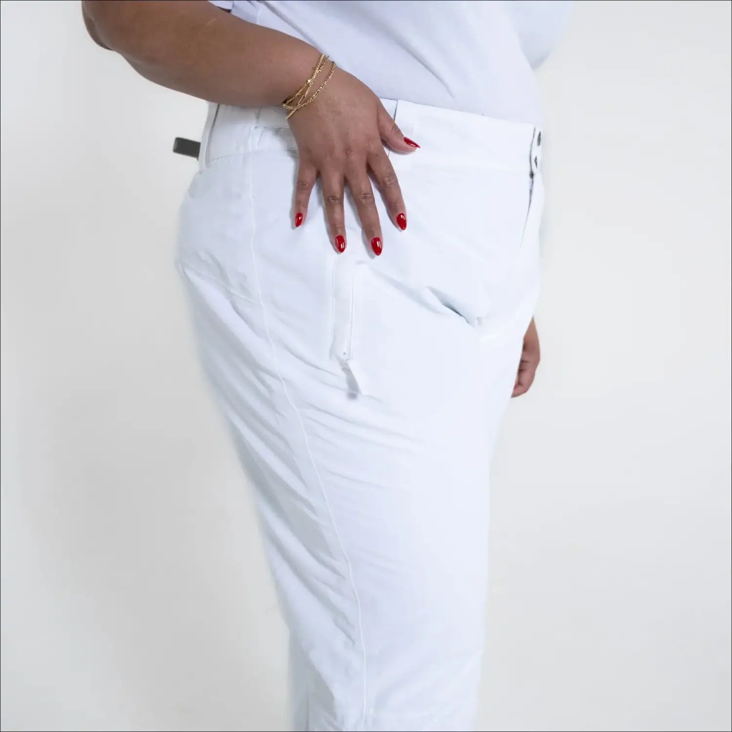 White casual pants from Snow Country Outerwear Women’s Plus Size Insulated Ski Pants