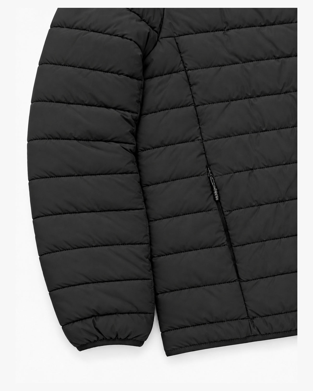 Black Telluride quilted jacket from Snow Country Outerwear Mens Big and Tall, zip hand pocket and cuff detail, 2XL to 7XL