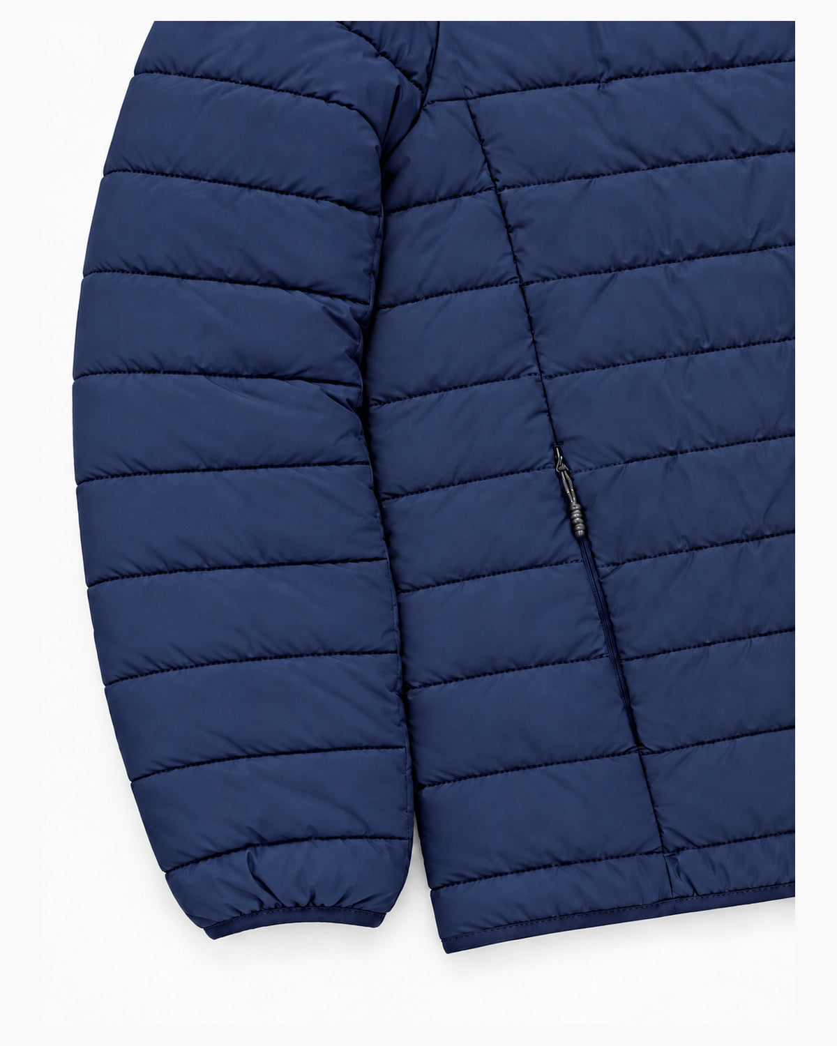Navy Telluride quilted jacket from Snow Country Outerwear Mens Big and Tall, zip hand pocket and cuff detail, 2XL to 7XL