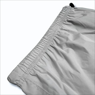 Gray elasticized fabric used in Plus Size 1X-6X Women’s Packable Rain Pants