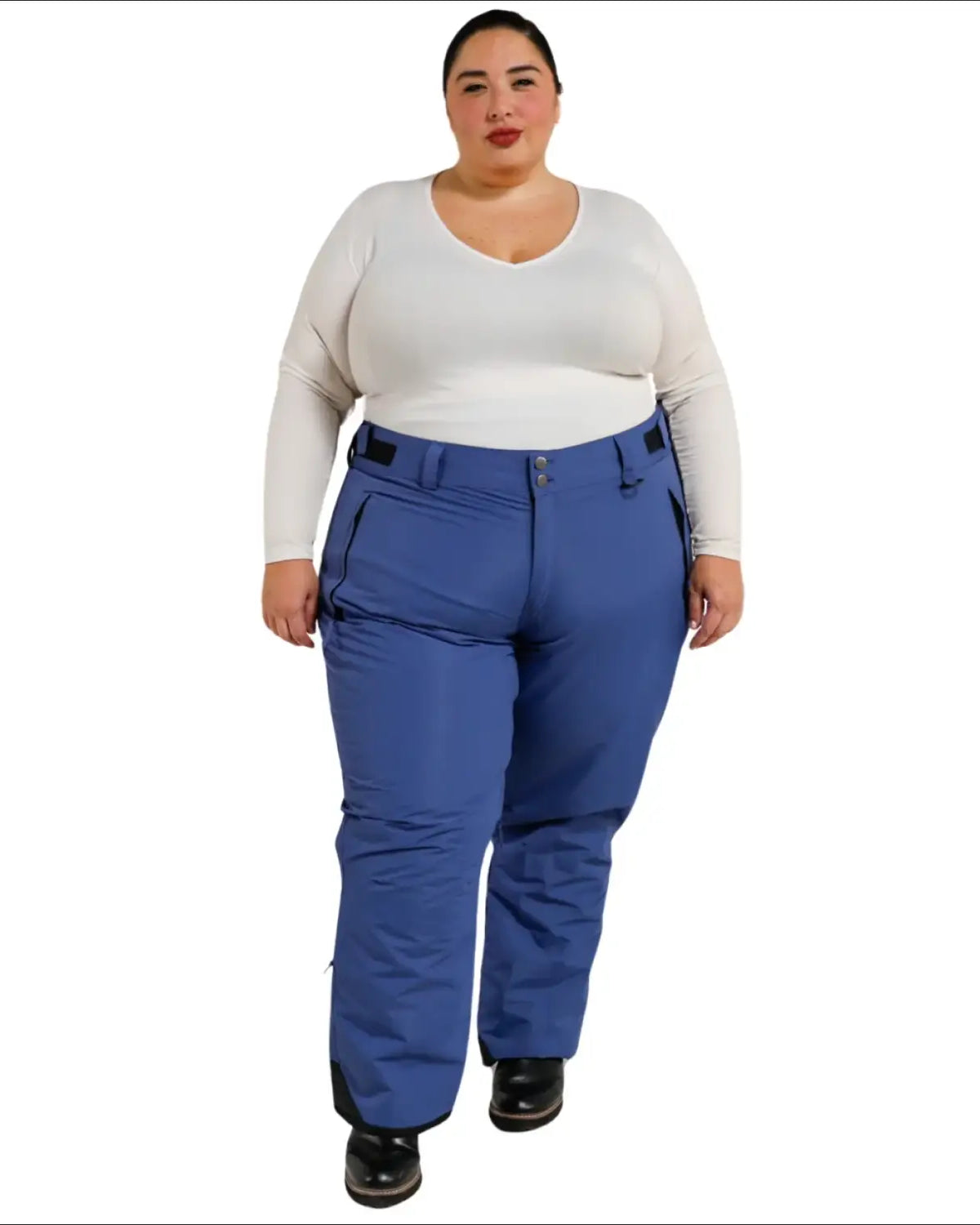 Blue snow pants from Snow Country Outerwear Women’s Plus Size Insulated Ski Pants