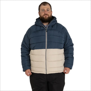 Two-tone puffer jacket from Mens Big 2XL-7XL Synthetic Down Winter Coat Outerwear