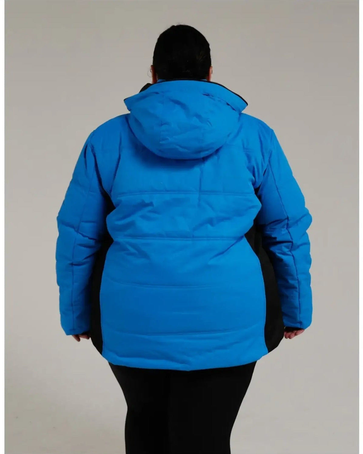 Blue hooded puffer jacket from Snow Country Outerwear Womens Aspen Ski Coat