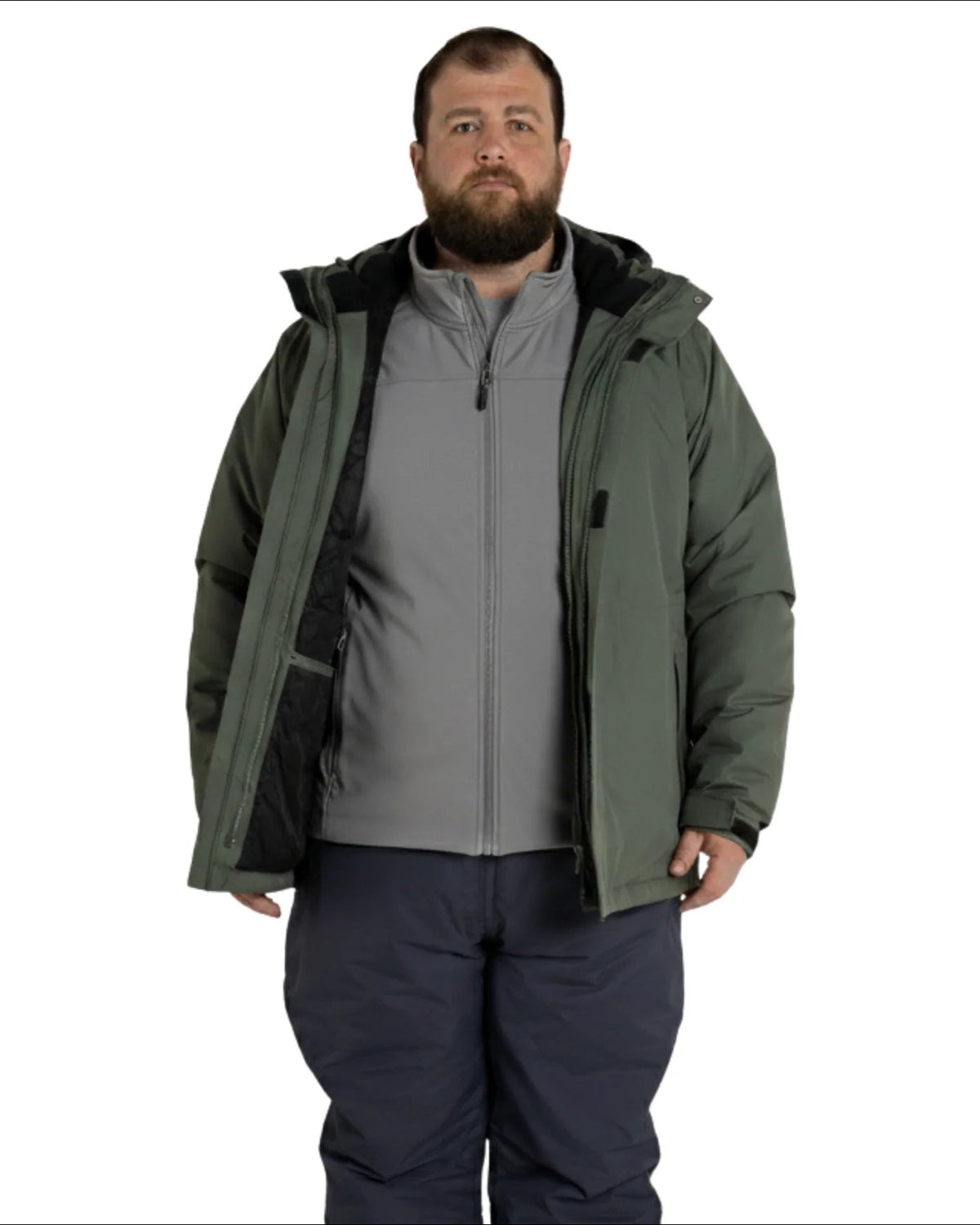Snow Country Outerwear Men's 3in1 Winter Coat Cascade 3XL-7XL