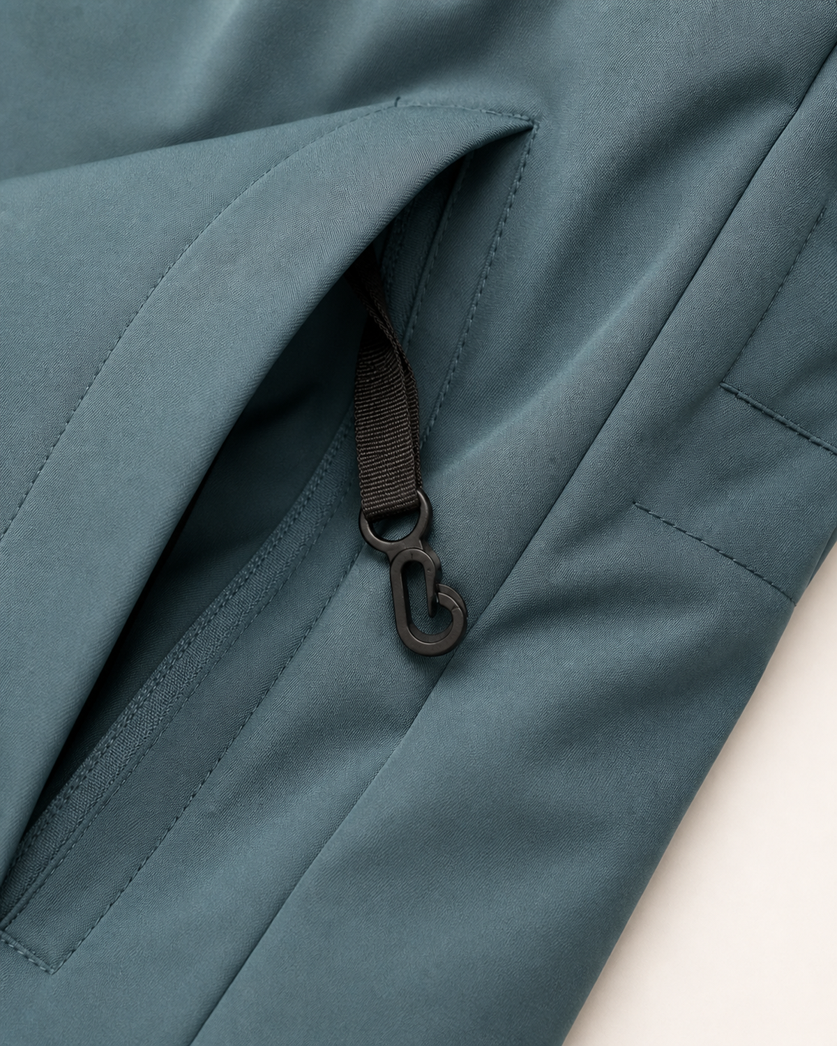 Peacock Cortina women's plus size insulated parka, flat lay, pocket