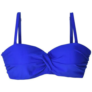 Blue bandeau bikini top from Heat Women’s Bandeau Bikini Swimsuit Top E-F Cup