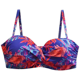 Floral print underwire bikini top from Heat Women’s Bandeau Bikini Swimsuit Top