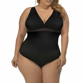 Black shaping bodysuit from Lysa Women’s Plus Size Mariah Tankini Bikini Swimsuit 2pc Set