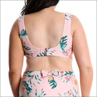 Lysa Womens Plus Size Renee Floral Bikini Swimsuit 2pc Set 0X 1X 2X 3X - Swimsuits