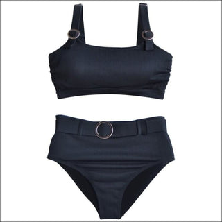 Lysa Womens Plus Size Ribbed Olivia Bikini Swimsuit 2pc Set 0X 1X 2X 3X - Swimsuits
