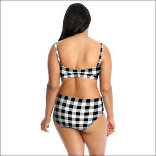 Gingham-patterned two-piece swimsuit from Lysa Women’s Plus Size Tyra Bikini Set
