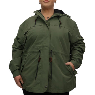 Snow Country Outerwear Women’s Plus Size 2X-6X Manchester Rain Trench Jacket