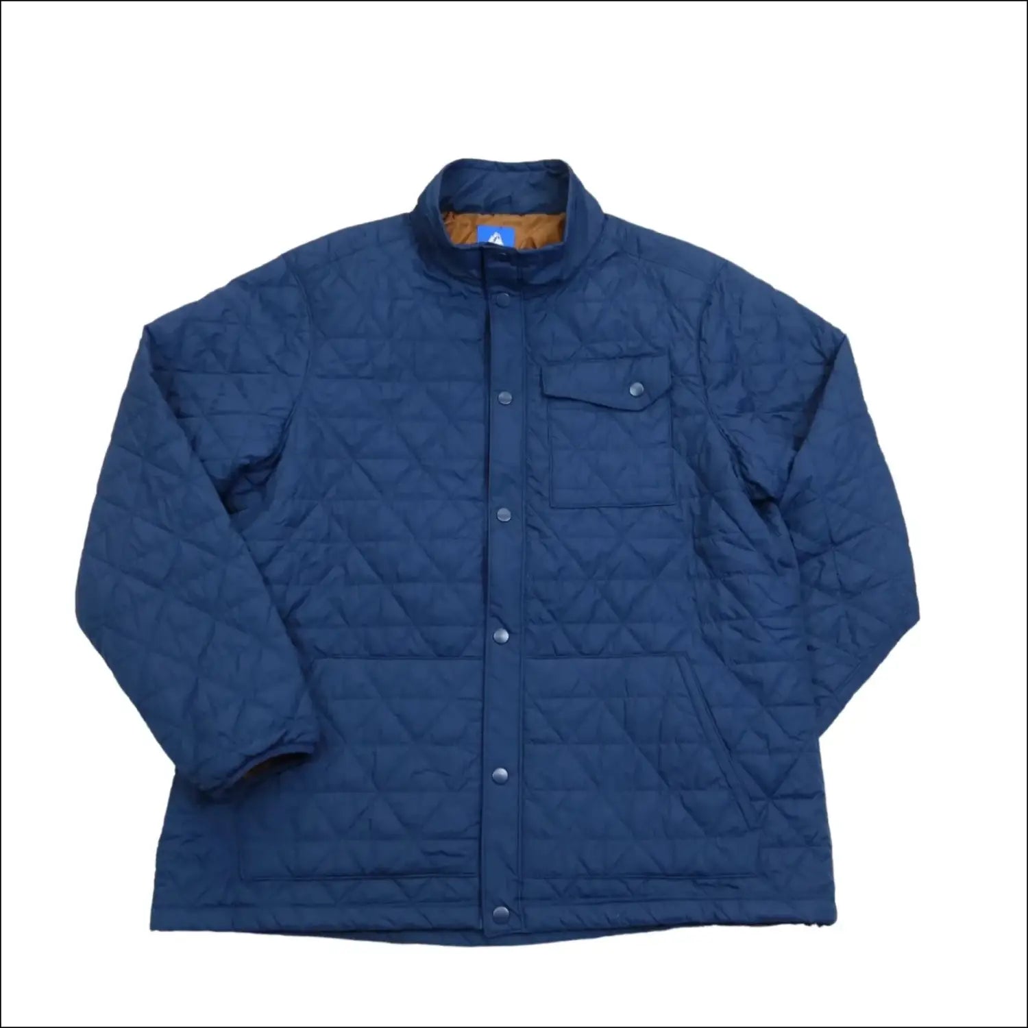 Navy blue quilted jacket from Mens Snow Country Outerwear Big 2XL-7XL Signature Mid Jacket Coat