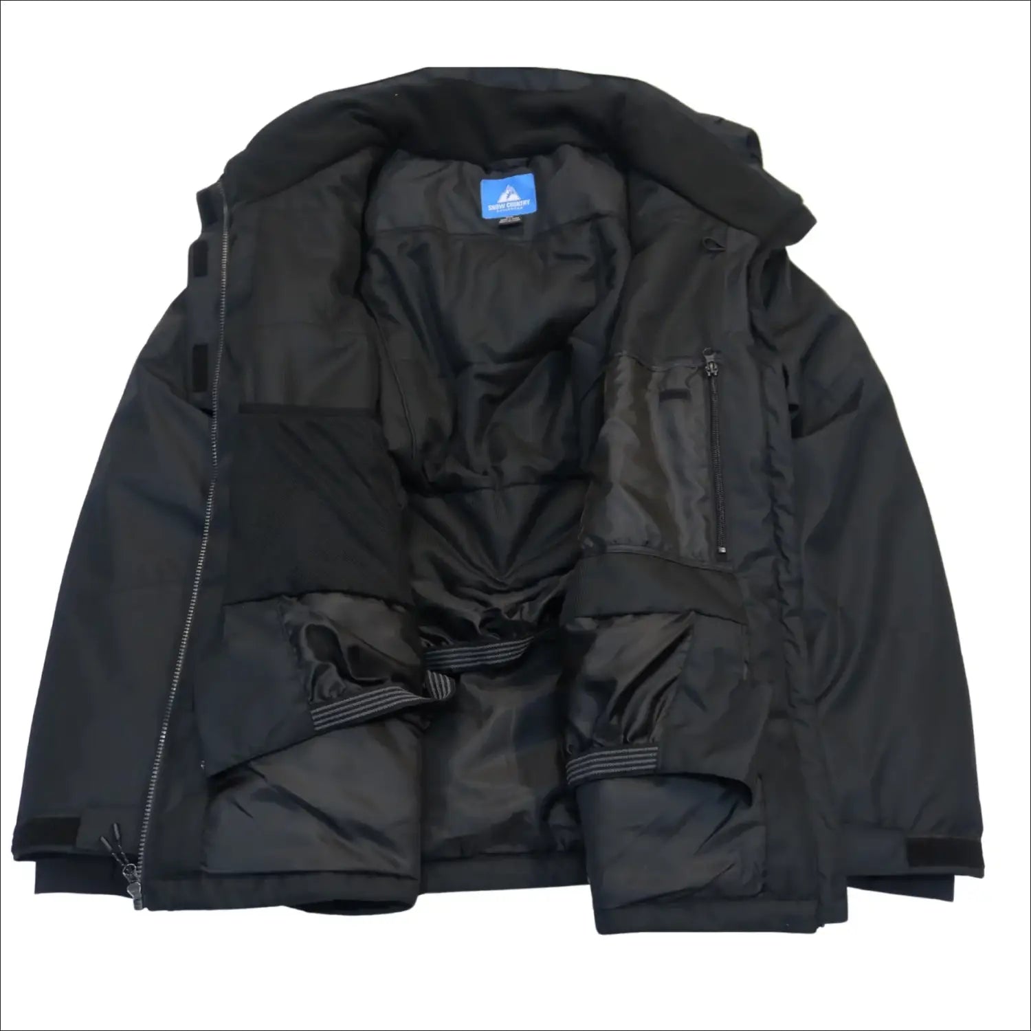 Open black winter ski jacket from Snow Country Outerwear Women’s Plus Size collection