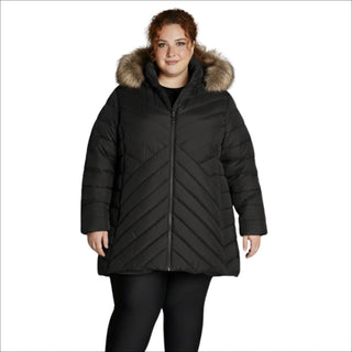 Snow Country Outerwear Women's Plus Size 1X-6X Axtell Parka Hooded Winter Coat Jacket