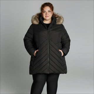 Snow Country Outerwear Women's Plus Size 1X-6X Axtell Parka Hooded Winter Coat Jacket