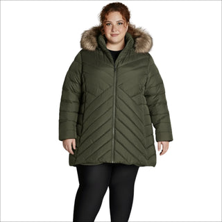 Snow Country Outerwear Women's Plus Size 1X-6X Axtell Parka Hooded Winter Coat Jacket