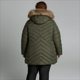 Snow Country Outerwear Women's Plus Size 1X-6X Axtell Parka Hooded Winter Coat Jacket