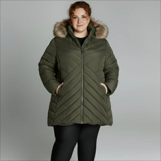 Snow Country Outerwear Women's Plus Size 1X-6X Axtell Parka Hooded Winter Coat Jacket