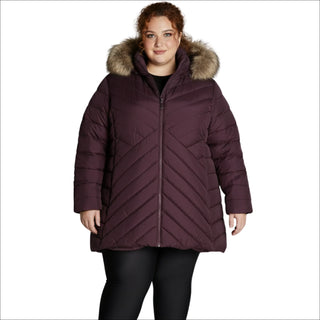 Snow Country Outerwear Women's Plus Size 1X-6X Axtell Parka Hooded Winter Coat Jacket