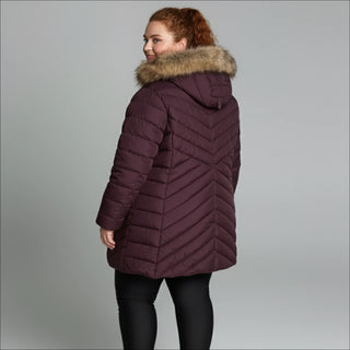 Snow Country Outerwear Women's Plus Size 1X-6X Axtell Parka Hooded Winter Coat Jacket
