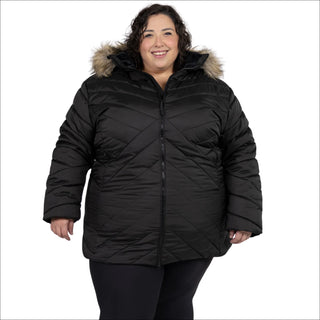 Snow Country Outerwear Women's Plus Size 1X-6X Axtell Parka Hooded Winter Coat Jacket
