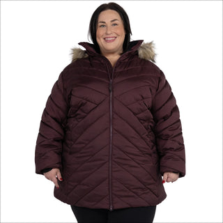 Snow Country Outerwear Women's Plus Size 1X-6X Axtell Parka Hooded Winter Coat Jacket