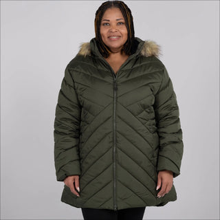 Snow Country Outerwear Women's Plus Size 1X-6X Axtell Parka Hooded Winter Coat Jacket