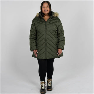 Snow Country Outerwear Women's Plus Size 1X-6X Axtell Parka Hooded Winter Coat Jacket