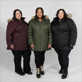 Snow Country Outerwear Women's Plus Size 1X-6X Axtell Parka Hooded Winter Coat Jacket